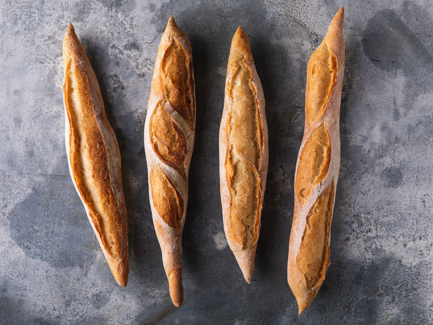 4 French Baguettes