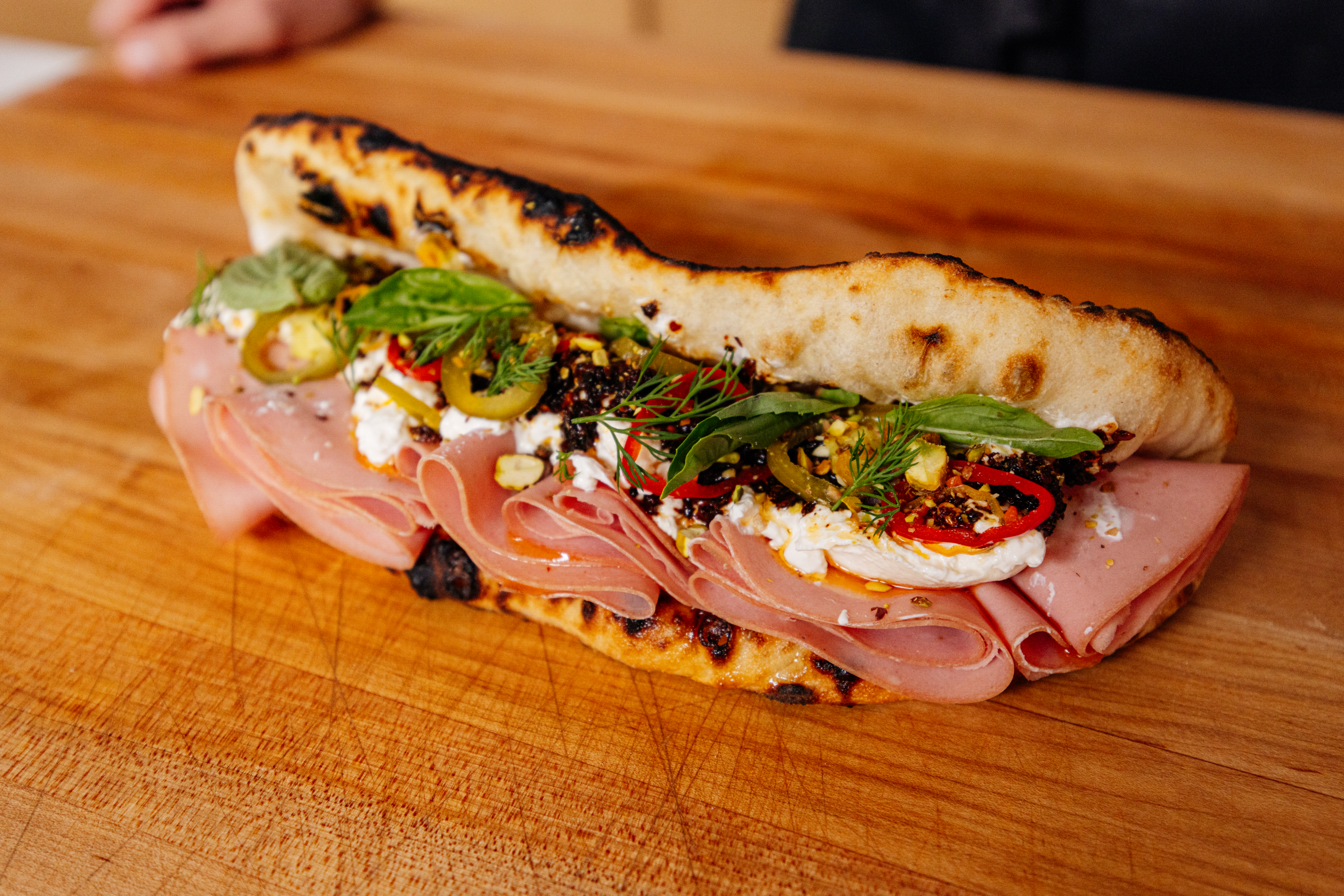 Spicy Mortadella Flatbread – Gozney