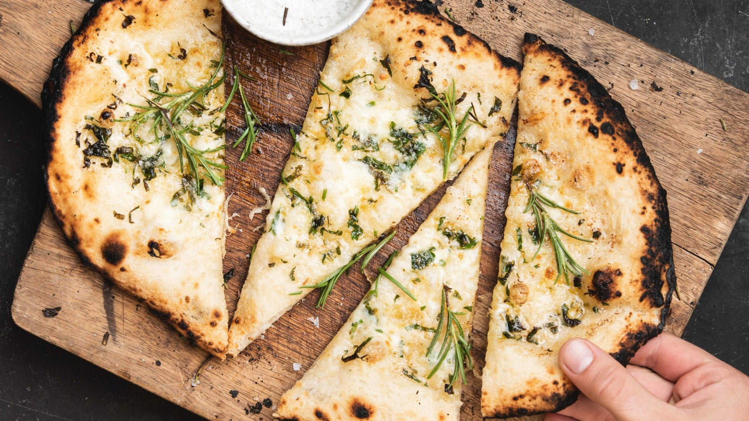 Cheesy Garlic Pizza Bread recipe poster image