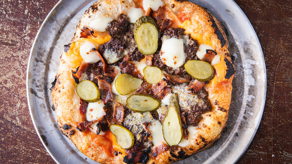 Cheeseburger Pizza Recipe - Pizza oven 