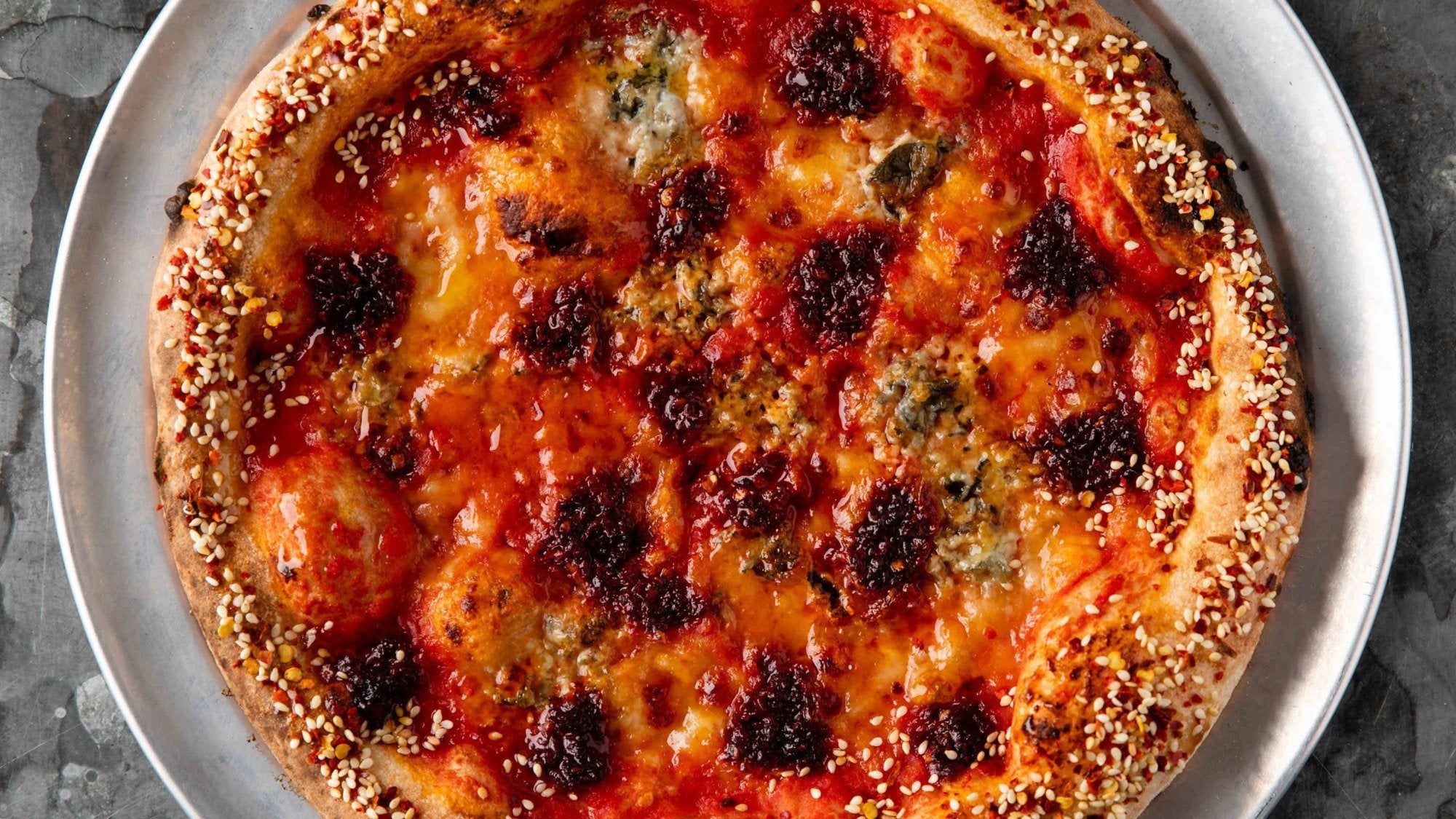 ‘Nduja, Blue Cheese & Hot Honey NY Pizza Recipe - Gozney