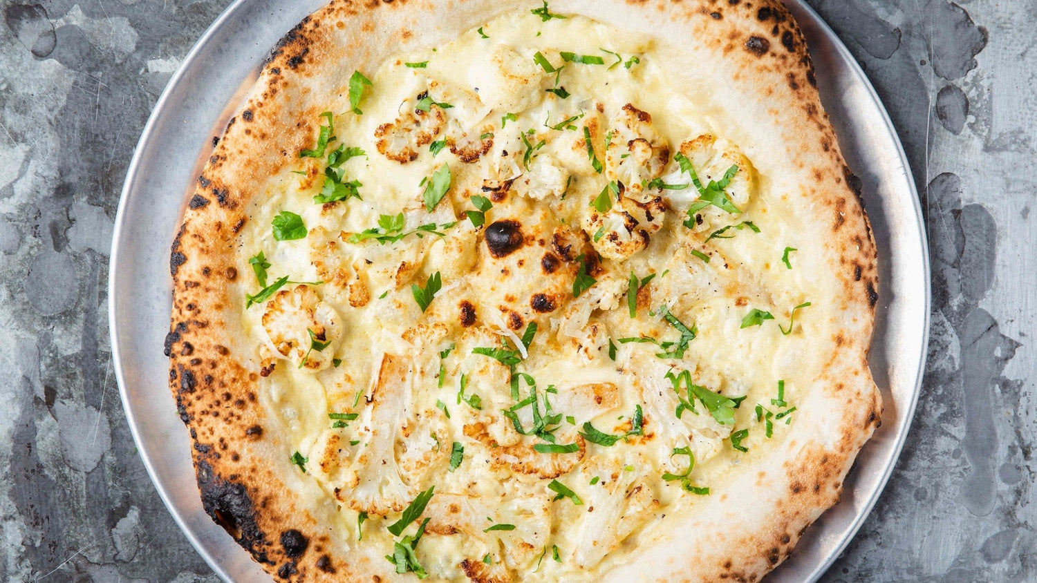 Cauliflower Cheese Pizza recipe poster image