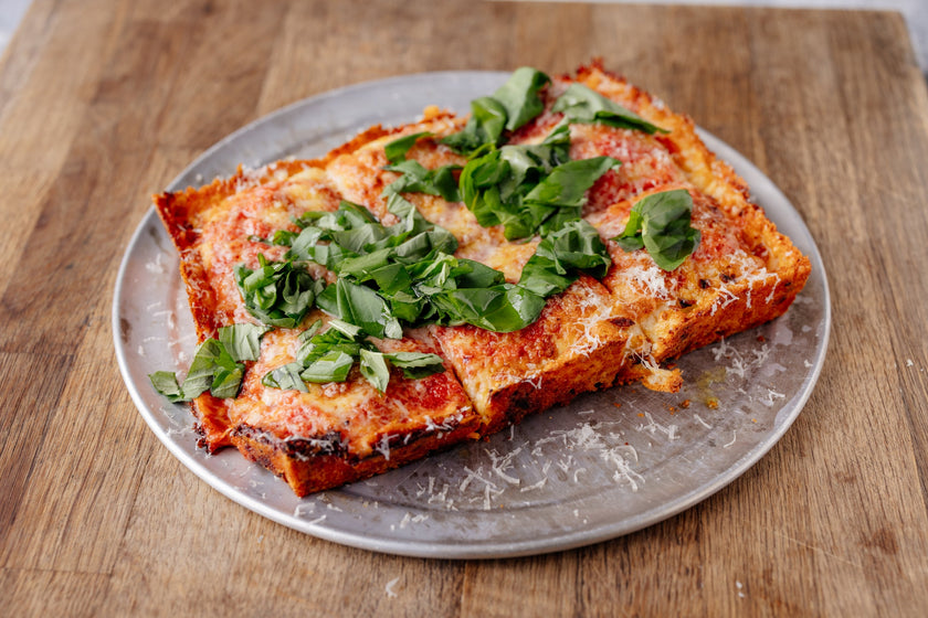 Detroit Style Margherita Pizza