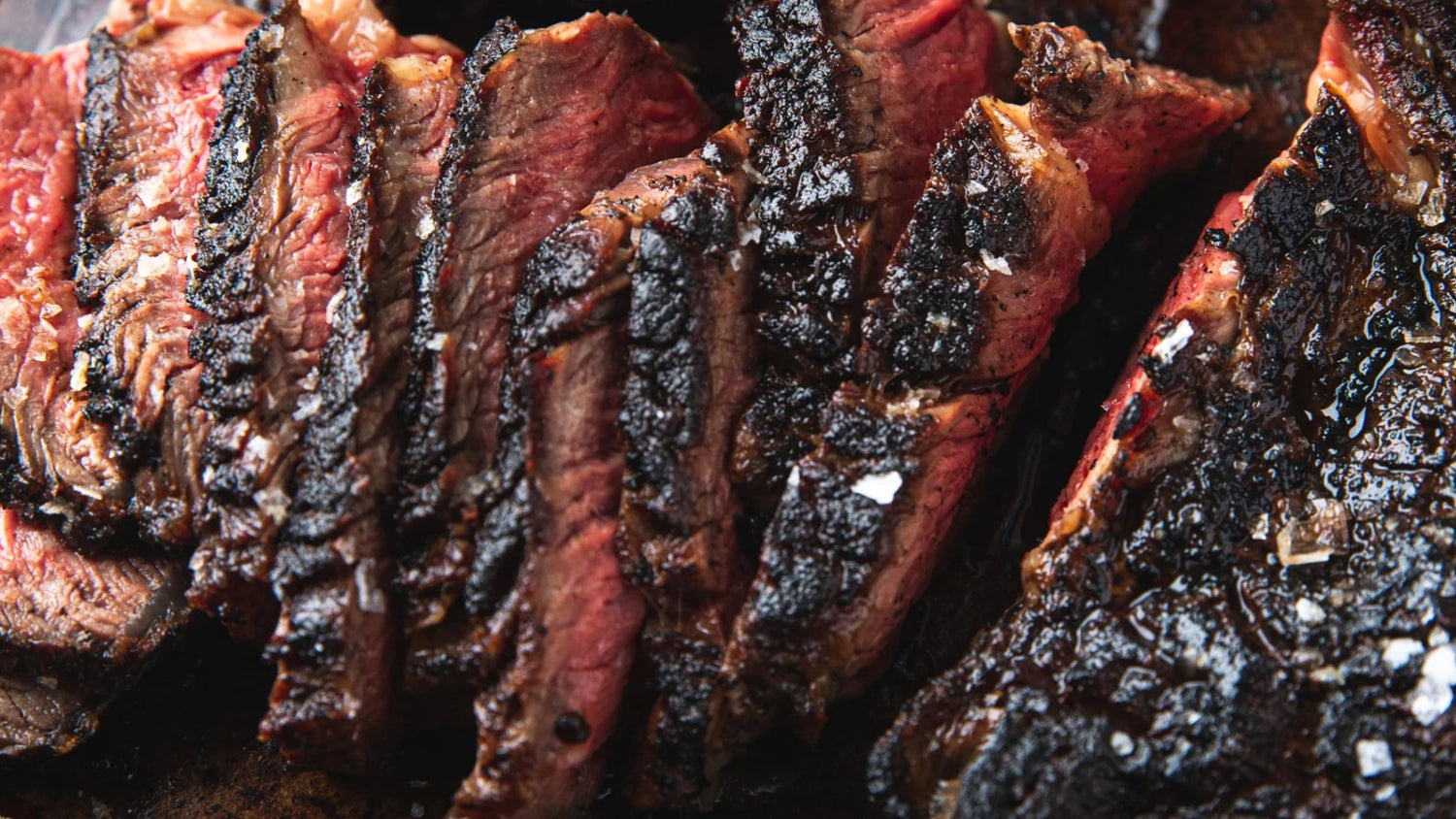 Steak cut into strips