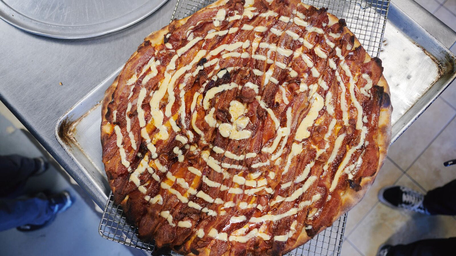 'Piggy Got Smoked' Bacon Pizza