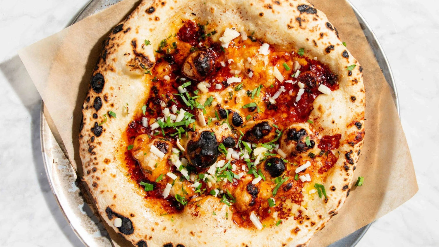 Vegemite, Garlic Butter & Cheese Pizza recipe poster image